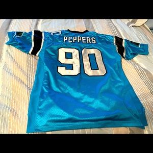 Carolina panthers Julius Peppers jersey.